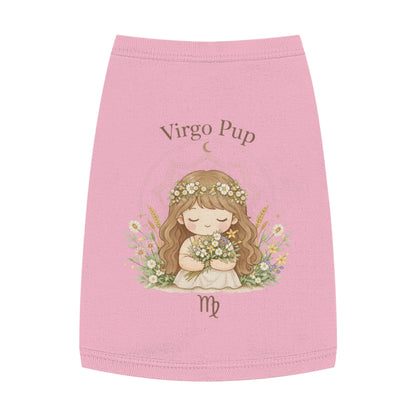 Virgo Pup Pet Tank Top — Zodiac Floral Dog Shirt