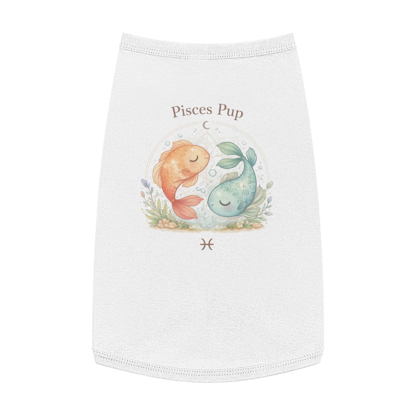 Pisces Pup Pet Tank Top – Zodiac Fish Dog Shirt | Cute Astrology Pet Tee