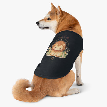 Leo Pup Pet Tank Top – Cute Zodiac Lion Dog Tee for Small Dogs