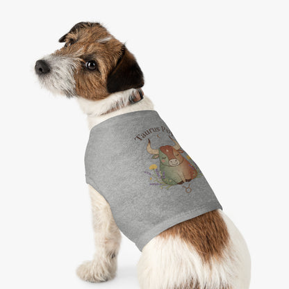 Taurus Pup Pet Tank Top – Zodiac Dog Tank with Bull Illustration