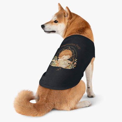Sagittarius Pup Pet Tank — Astrology Dog Shirt with Cute Archer Design