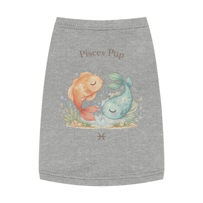 Pisces Pup Pet Tank Top – Zodiac Fish Dog Shirt | Cute Astrology Pet Tee