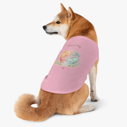 Pisces Pup Pet Tank Top – Zodiac Fish Dog Shirt | Cute Astrology Pet Tee