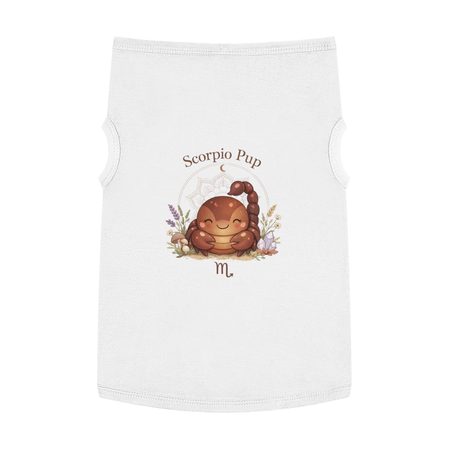 Scorpio Pup Pet Tank Top — Zodiac Dog Tee with Cute Scorpion Pup Design