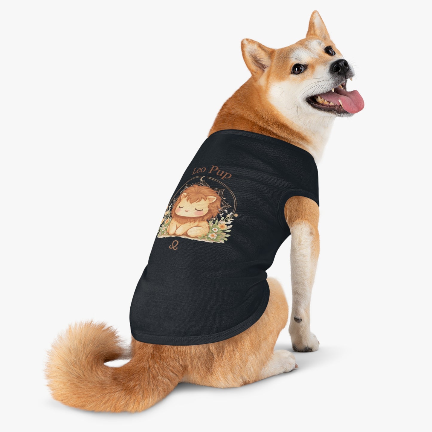 Leo Pup Pet Tank Top – Cute Zodiac Lion Dog Tee for Small Dogs