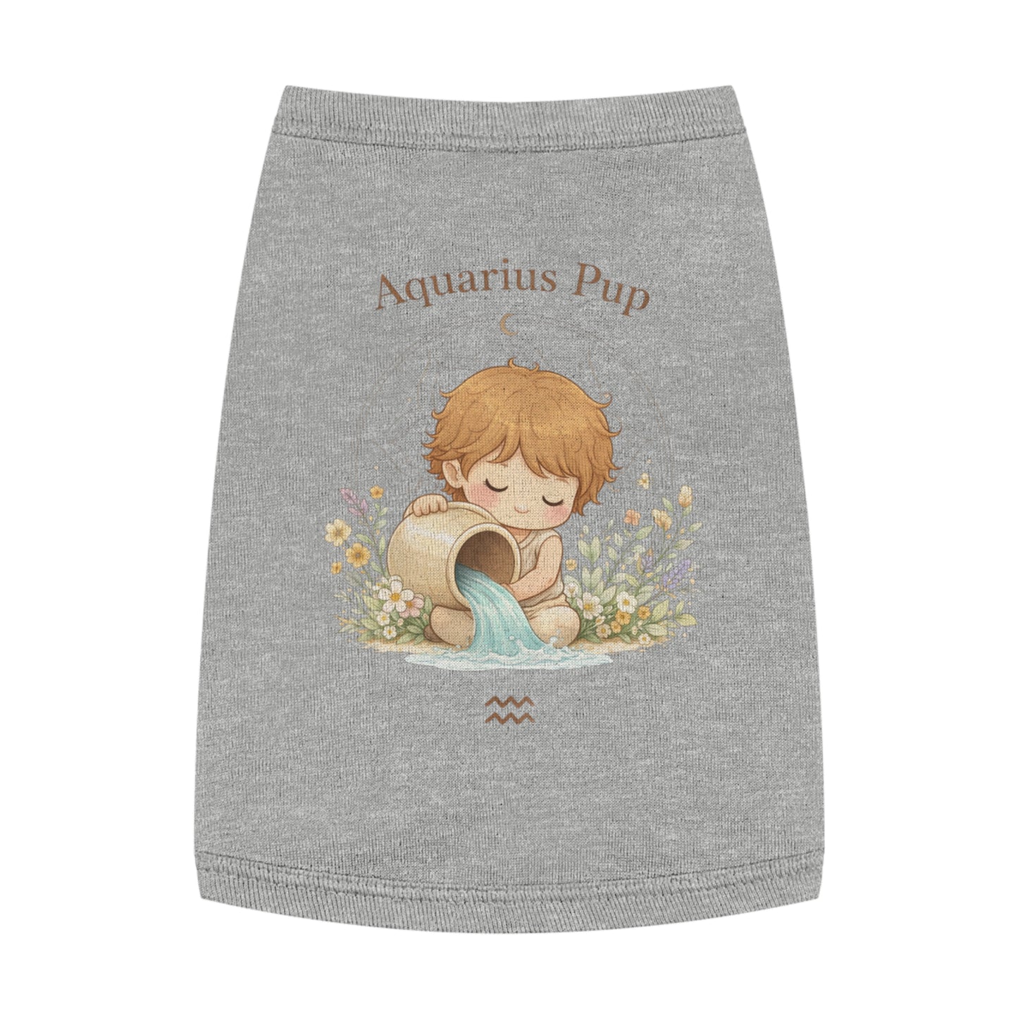Aquarius Pup Pet Tank Top – Zodiac Water-Bearer Dog Shirt