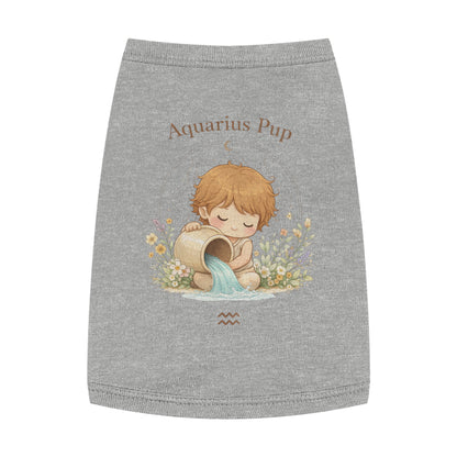 Aquarius Pup Pet Tank Top – Zodiac Water-Bearer Dog Shirt