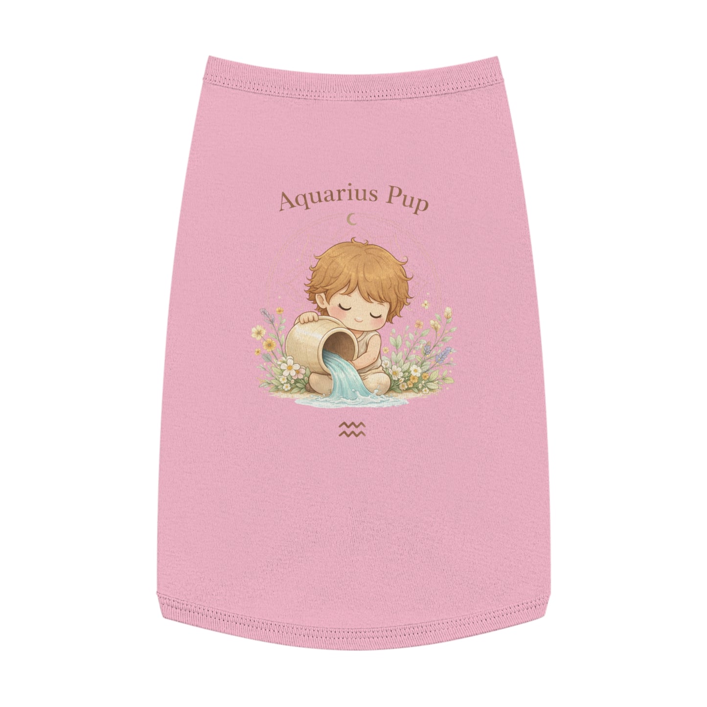 Aquarius Pup Pet Tank Top – Zodiac Water-Bearer Dog Shirt