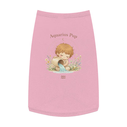 Aquarius Pup Pet Tank Top – Zodiac Water-Bearer Dog Shirt