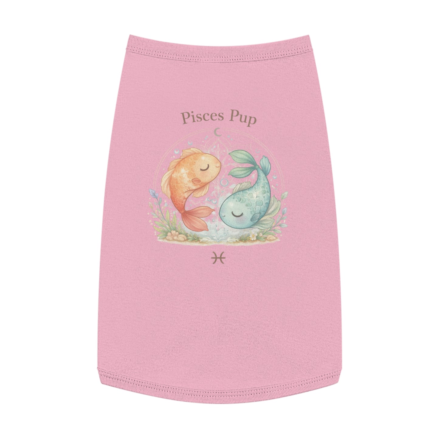 Pisces Pup Pet Tank Top – Zodiac Fish Dog Shirt | Cute Astrology Pet Tee