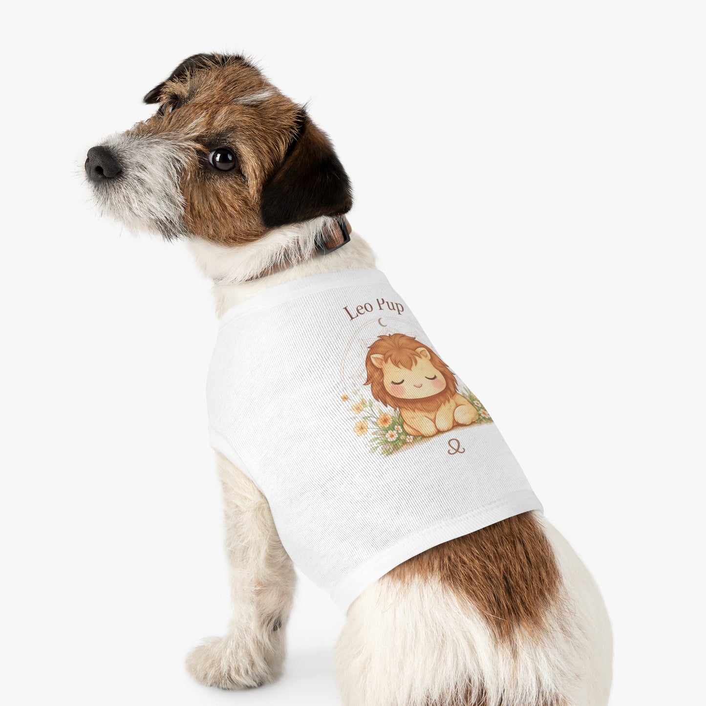 Leo Pup Pet Tank Top – Cute Zodiac Lion Dog Tee for Small Dogs