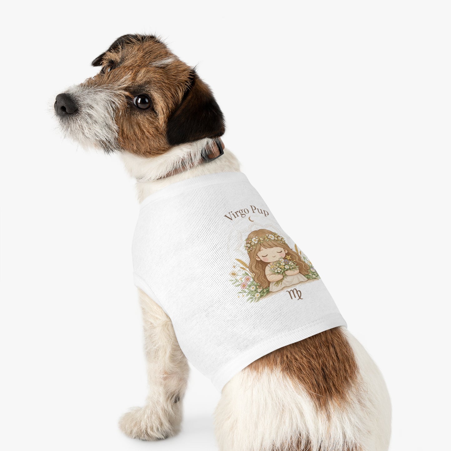 Virgo Pup Pet Tank Top — Zodiac Floral Dog Shirt