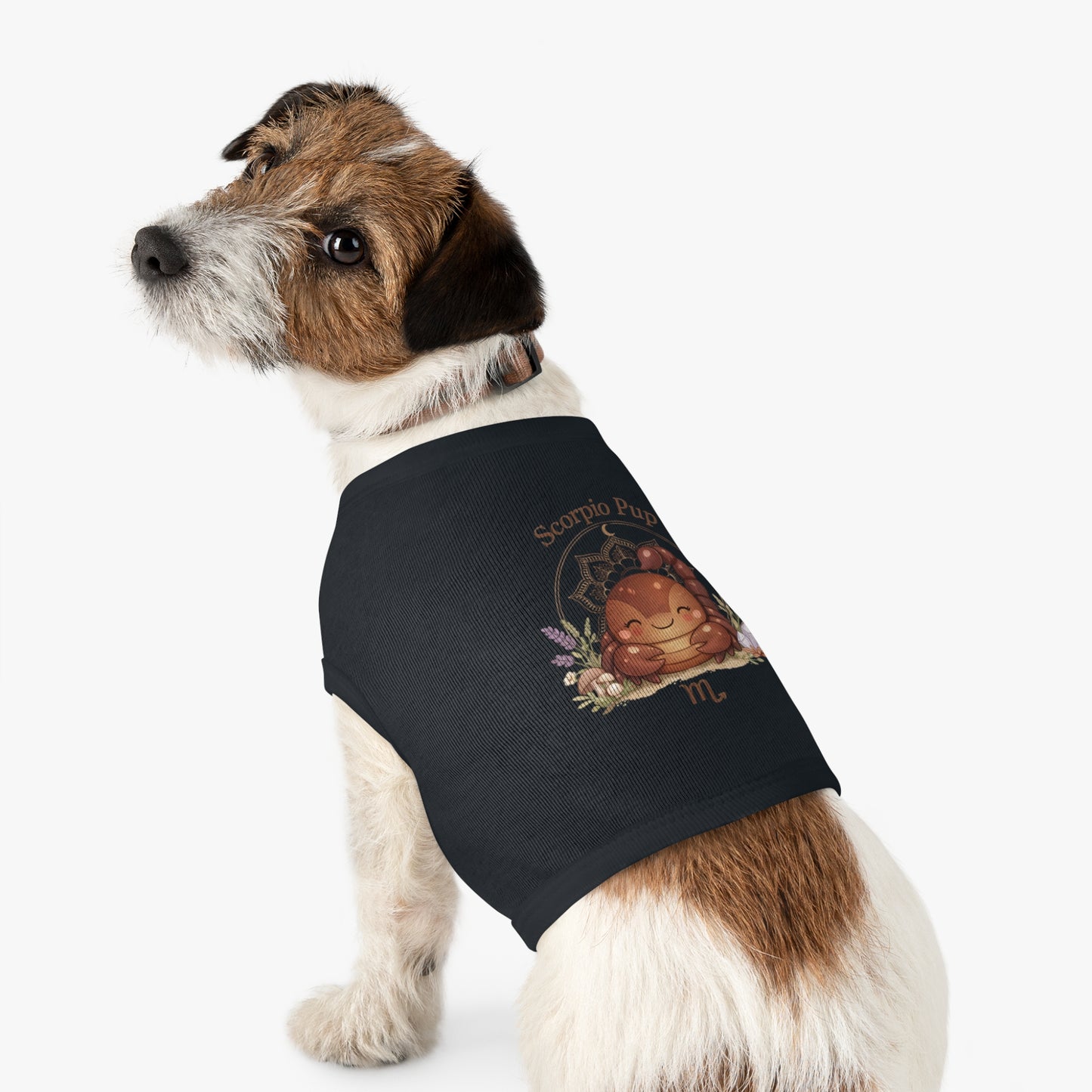 Scorpio Pup Pet Tank Top — Zodiac Dog Tee with Cute Scorpion Pup Design