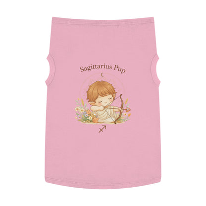 Sagittarius Pup Pet Tank — Astrology Dog Shirt with Cute Archer Design