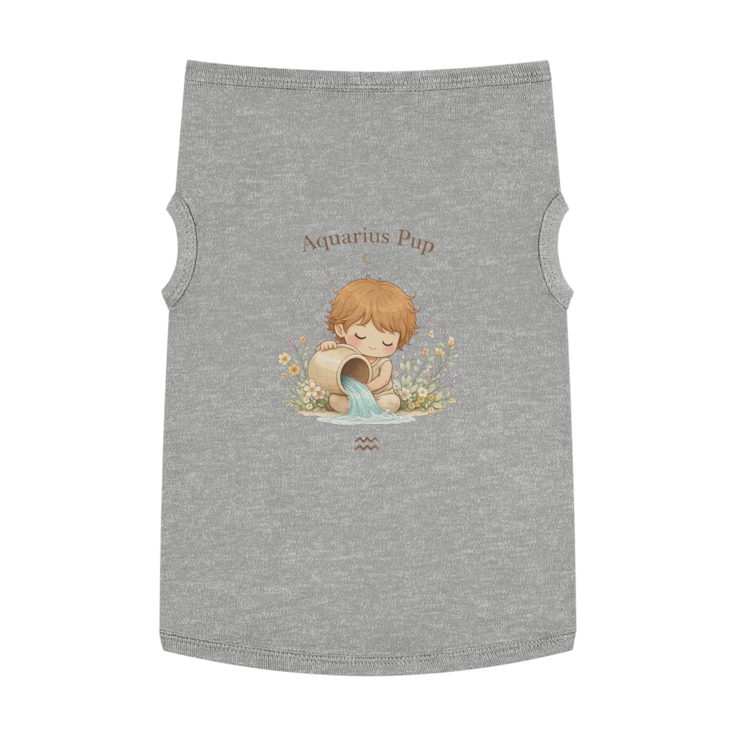 Aquarius Pup Pet Tank Top – Zodiac Water-Bearer Dog Shirt
