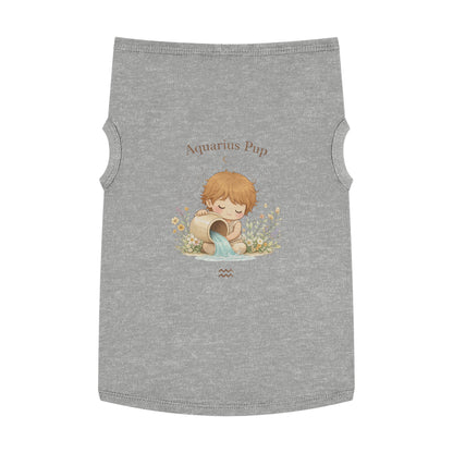 Aquarius Pup Pet Tank Top – Zodiac Water-Bearer Dog Shirt