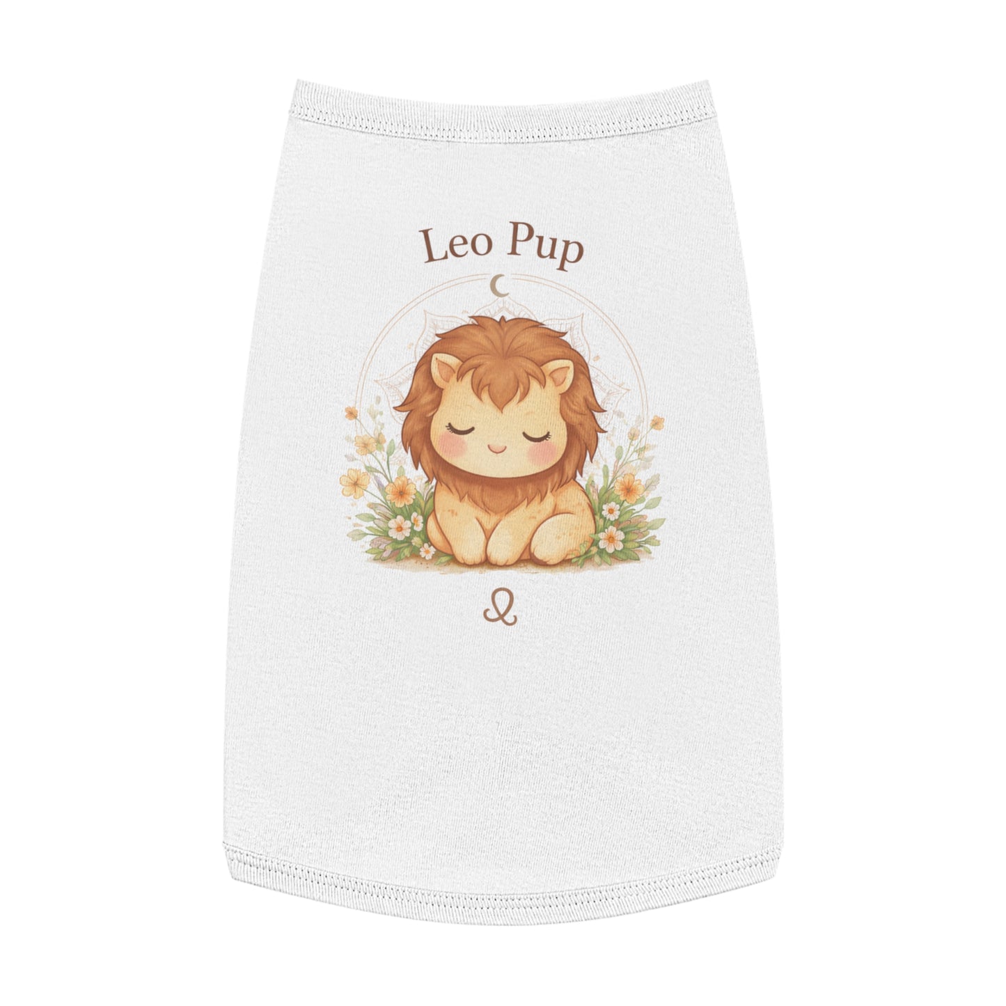 Leo Pup Pet Tank Top – Cute Zodiac Lion Dog Tee for Small Dogs