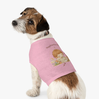 Sagittarius Pup Pet Tank — Astrology Dog Shirt with Cute Archer Design