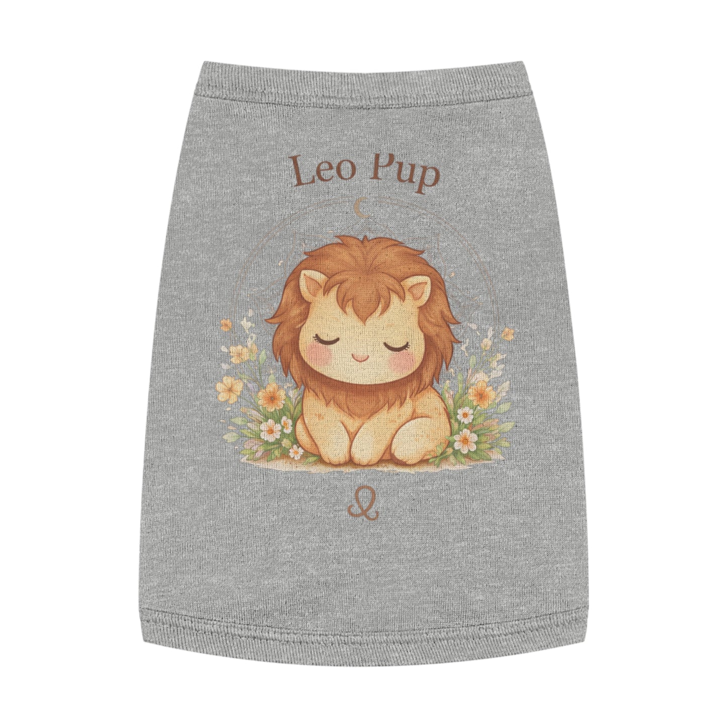 Leo Pup Pet Tank Top – Cute Zodiac Lion Dog Tee for Small Dogs