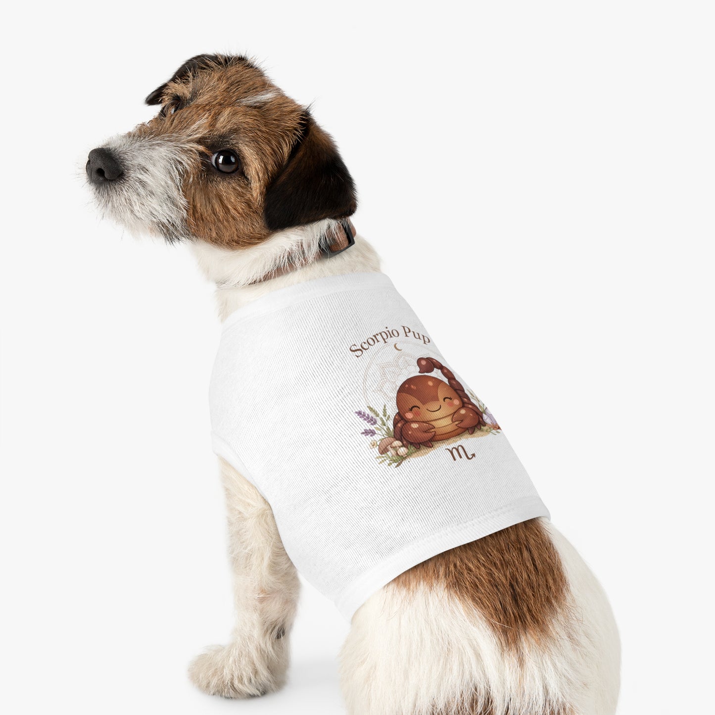 Scorpio Pup Pet Tank Top — Zodiac Dog Tee with Cute Scorpion Pup Design